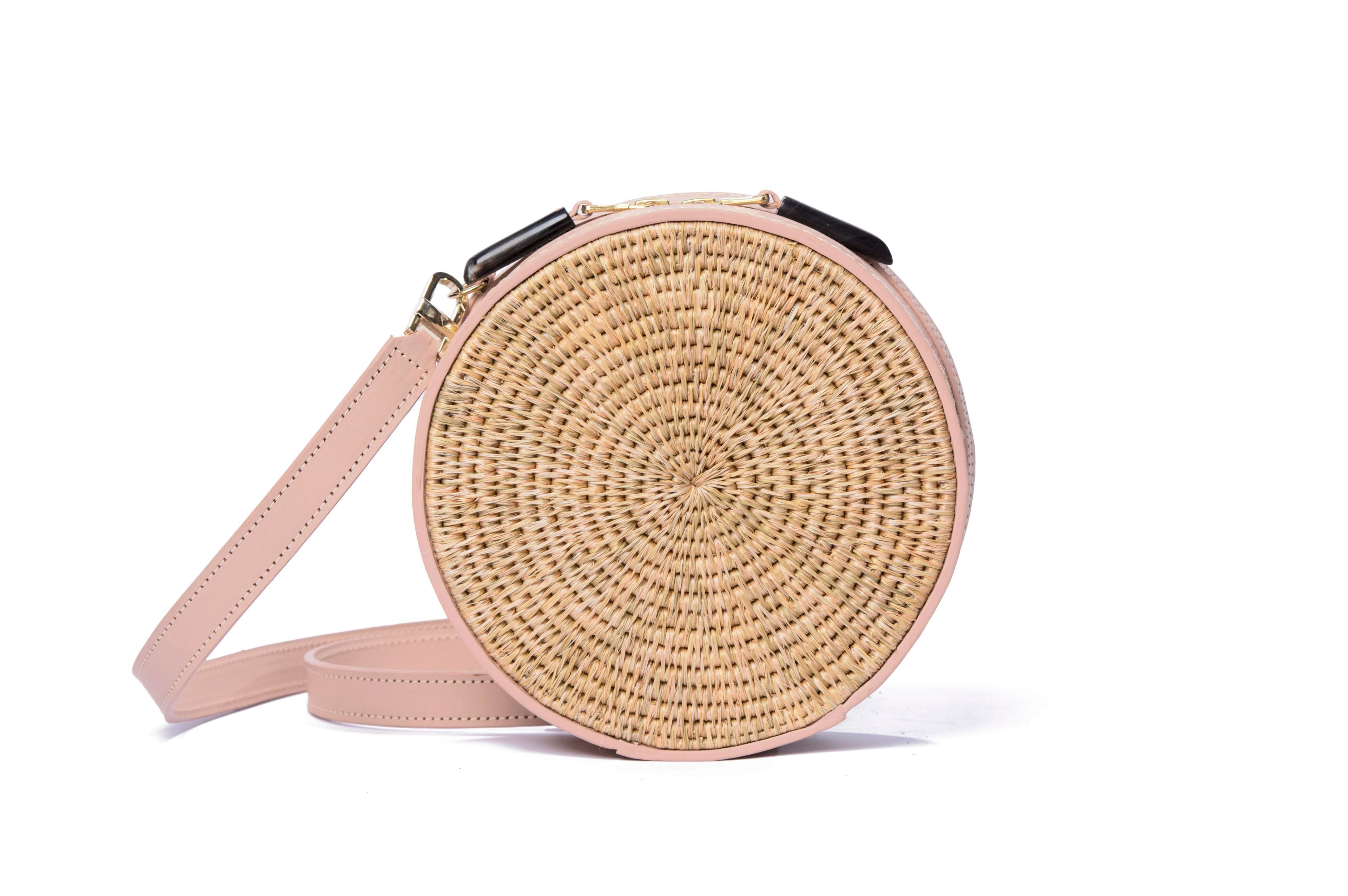 Sindi Handwoven Circular Crossbody Bag