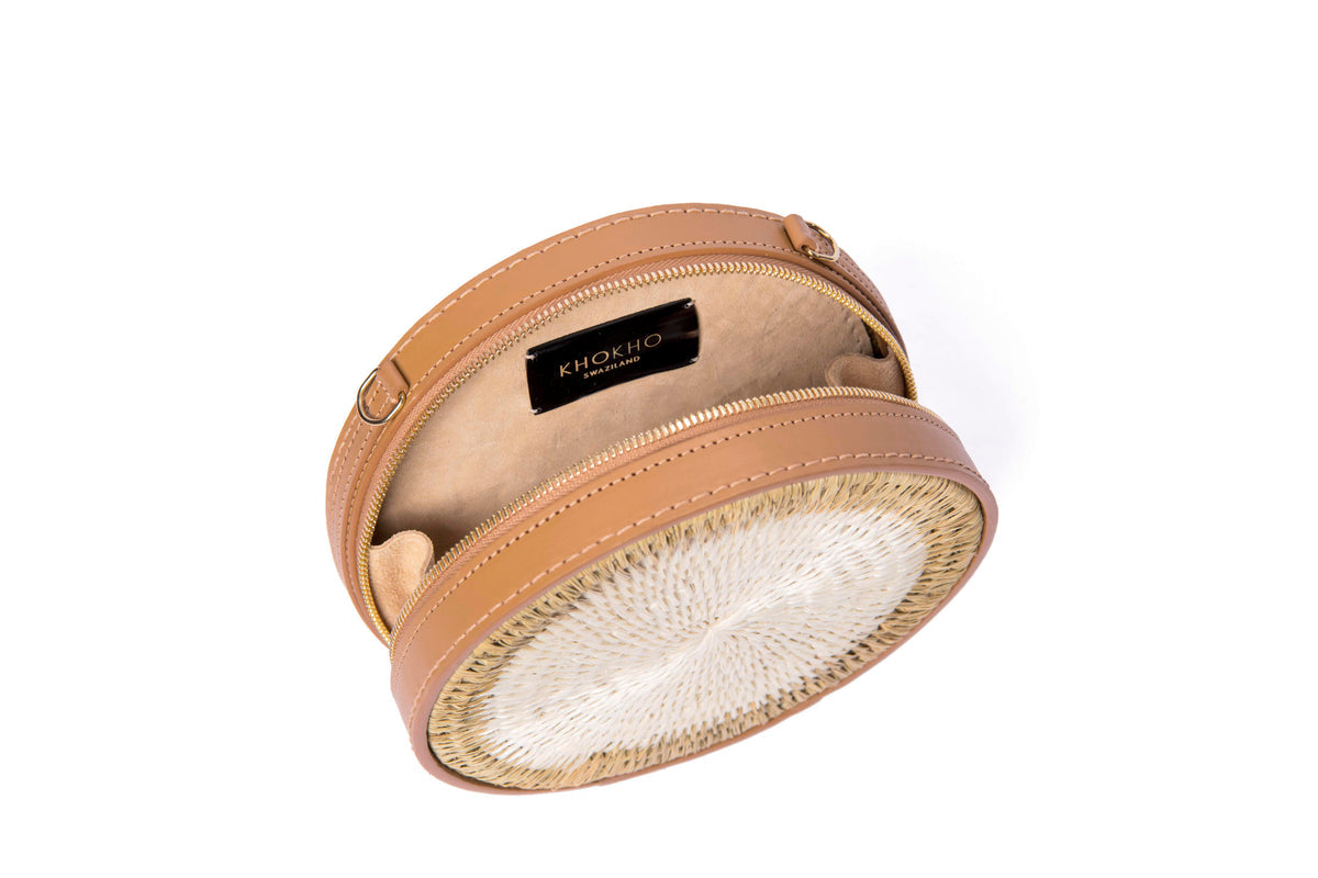 Sindi Handwoven Circular Crossbody Bag
