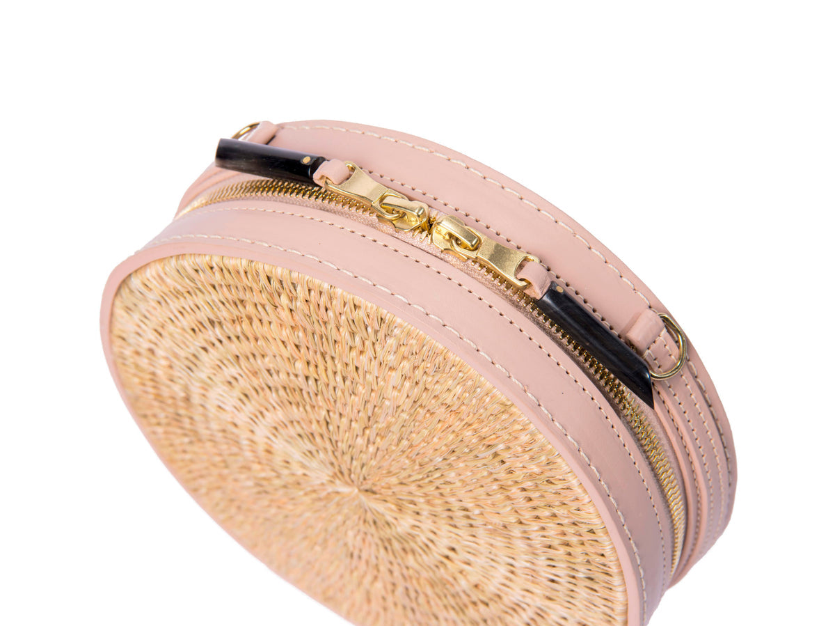 Sindi Handwoven Circular Crossbody Bag