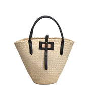 Artisan Palm Cone Shopper in Black