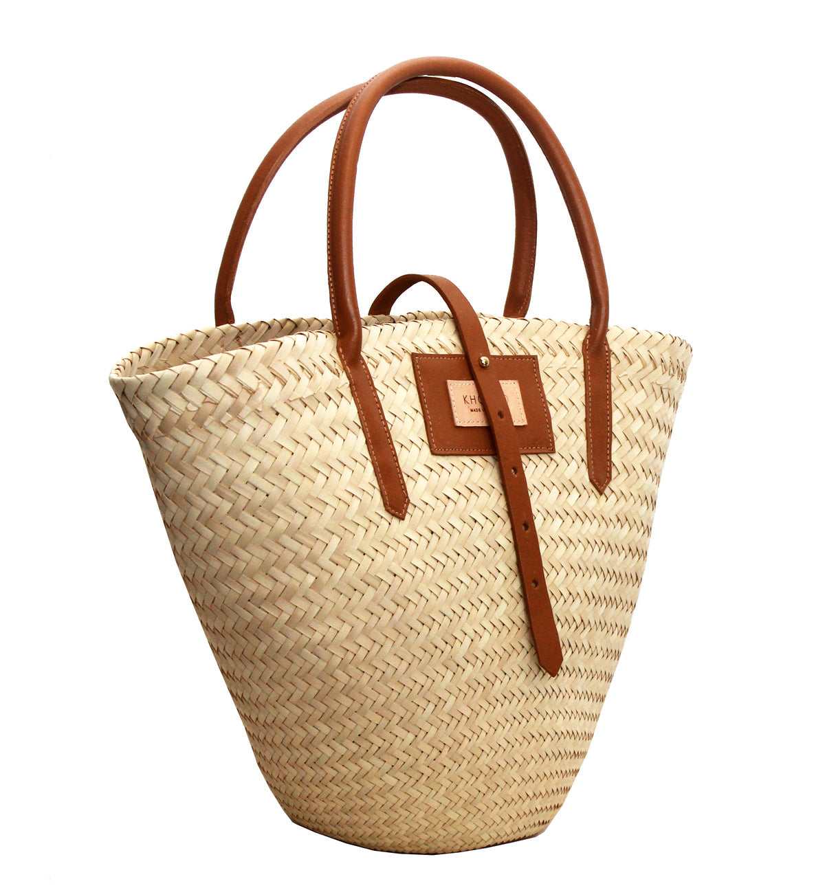Artisan Palm Cone Shopper in Tan