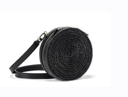 Sindi Handwoven Circular Crossbody Bag